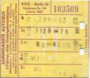 BVG Sammelkarte Autobus - Fahrschein