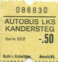 Autobus LKS Kandersteg - Fahrkarte -.50