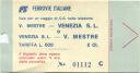 FS Ferrovie Italiane - V. Mestre Venezia S.L. - Fahrkarte