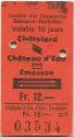 Billet - Chatelard Chateau d' Eau Emosson et retour