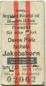 BBBJ - Bergbahnen Brämabüel und Jakobshorn AG Davos - Freibillet