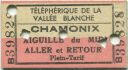 Telepherique de la Vallee Blanche Chamonix Aiguille du Midi - Fahrkarte