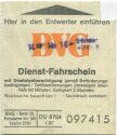 Dienst-Fahrschein BVG 1987