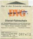 Dienst-Fahrschein BVG 1987