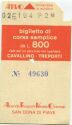 Cavallino Treporti - Biglietto di corsa semplice da L. 800