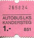 Autobus LKS Kandersteg - Fahrschein