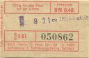 U-Bahn Fahrschein BVG-Berlin