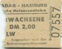 Hadag Hamburg - Grosse Hafenrundfahrt - Fahrschein