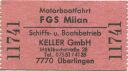 Schiffs- und Bootsbetrieb Keller GmbH Überlingen - Fahrschein