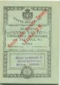 Persönliches Fahrscheinheft 1925 - Reisen zwischen Rom Valle di Pompei Assisi und Loreto