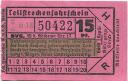 Berlin - BVG Teilstrecken-Fahrschein 15Pf. 1940