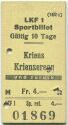 Pilatus-Bahnen - LKF1 Sportbillet - Kriens-Krienseregg 1962