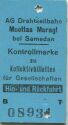 AG Drahtseilbahn - Muottas Muragl bei Samedan - Kontrollmarke