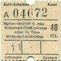 Fahrschein - Matten-Interlaken
