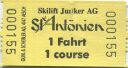 St. Antönien - Skilift Junker AG - 1 Fahrt