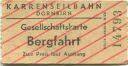 Dornbirn - Karrenseilbahn - Gesellschaftskarte - Fahrkarte