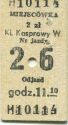 Polen - Seilbahn Kasprowy - Talfahrt - Fahrkarte