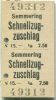 Fahrkarte - Semmering - Schnellzugzuschlag