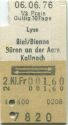 Lyss Biel/Bienne Büren an der Aare Kallnach und zurück - Fahrkarte