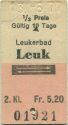 Leukerbad Leuk - Fahrkarte