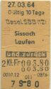 Basel SBB Sissach Laufen und zurück - Fahrkarte