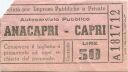 Autoservizio Pubblico - Anacapri Capri - Fahrschein