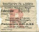 Fahrschein - Autofähre Rüdesheim Bingen
