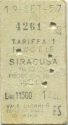 Milano Siracusa - Biglietto Fahrkarte