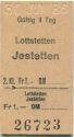 Lottstetten Jestetten - Fahrkarte