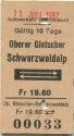 Autoverkehr Grindelwald - Oberer Gletscher Schwarzwaldalp - Fahrkarte