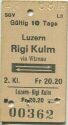 SGV Schifffahrtsgesellschaft des Vierwaldstättersees - Luzern Rigi Kulm - Fahrkarte