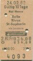 Biel/Bienne Rolle Rivaz St-Saphorin via Lausanne und zurück - Fahrkarte