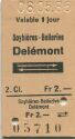 Soyhieres-Bellerive Delemont und zurück - Fahrkarte