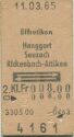 Effretikon Henggart Seuzach Rickenbach-Attikon und zurück - Fahrkarte