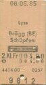 Lyss Brügg (BE) Schüpfen und zurück - Fahrkarte