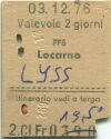 FFS Locarno Lyss - Fahrkarte