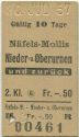 Näfels-Mollis Nieder-Oberurnen und zurück - Fahrkarte