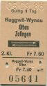 Roggwil-Wynau Olten Zofingen - Fahrkarte