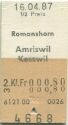 Romanshorn Amriswil Kesswil - Fahrkarte