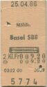 Möhlin Basel SBB und zurück - Fahrkarte