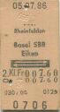 Rheinfelden Basel SBB Eiken und zurück - Fahrkarte