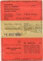 Ferienbillet 1959 - Ausgestellt in Zürich - Fahrschein