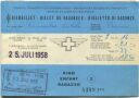 Ferienbillet - Ausgestellt in Bern 1958 - Fahrschein Kind