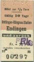 Döttingen Klingnau Station Endingen und zurück (Autoplatz vorausbestellen) - Fahrkarte
