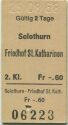 Solothurn Friedhof St. Katharinen - Fahrkarte