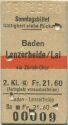 Sonntagsbillet Baden Lenzerheide/Lai via Zürich-Chur (Autoplatz vorausbestellen) - Fahrkarte