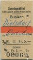 Sonntagsbillet Bubikon Dielstorf via Oerlikon - Fahrkarte