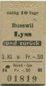 Busswil Lyss und zurück - Fahrkarte
