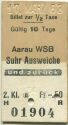 Aarau WSB (Wynental- und Suhrentalbahn) Suhr Ausweiche und zurück