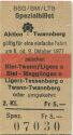 Fahrkarte - BSG/BM/LTB Aktion Twannberg - gültig für eine einfache Fahrt